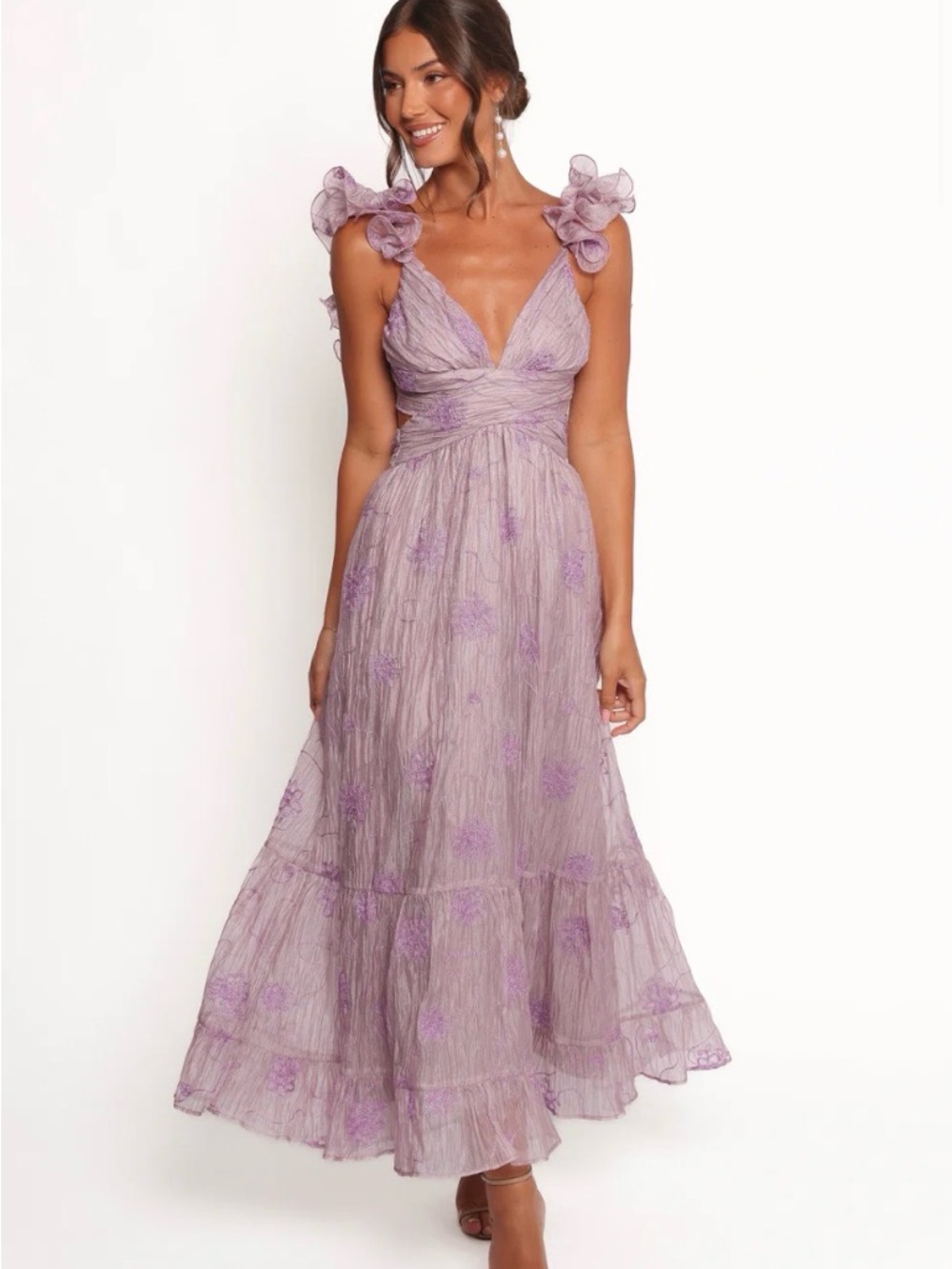 Petal & Pup Maxi Garden Dress - Lilac - Picture 3 of 4